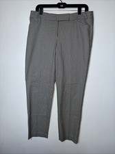 Talbots Signature Straight Ankle Pants- Houndstooth Brown - Size 10- NWT 109