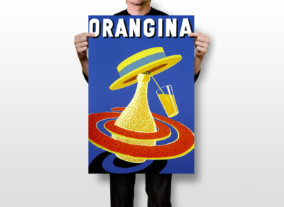 Orangina Vintage Villemot Art Print Image Wall Art Home Decor