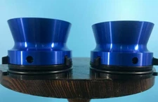 Burlington Recording Pro Blue 1/4" NAB Hub Adapters with Aluminum Trumpets(PAIR)