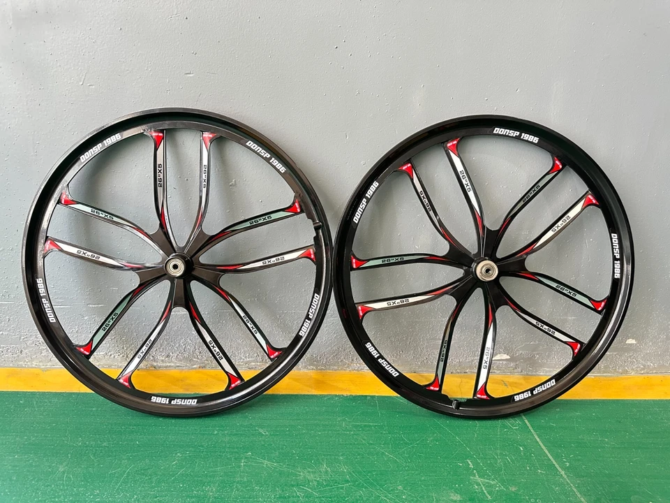 Juego de 10 radios para bicicleta de 26" 100*135 mm F&R para rueda libre giratoria 7/8/9s Foto 3 de 4