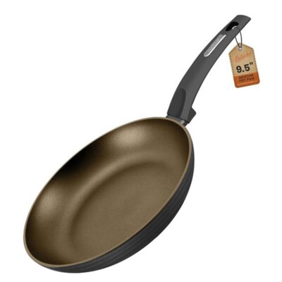Nutrichef 9.5'' Medium Fry Pan- Non-Stick Stylish Kitchen Cookware with Metallic