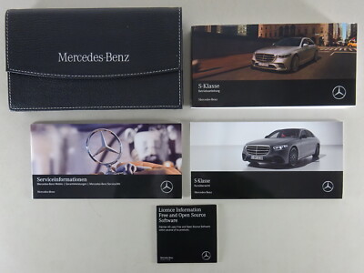 Board folder + operating instructions Mercedes S-Class W223 S 500, 580 from 12/2020
