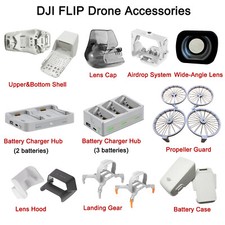 For DJI FLIP Accessories Drone Shell/Lens Hood/Cap/Charger Hub/Landing Gear Lot