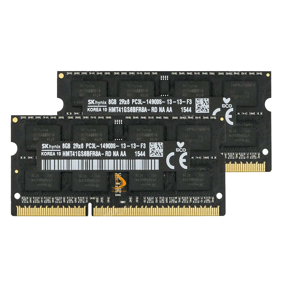 SK Hynix 2x 8GB 2RX8 DDR3L 1866MHz PC3L-14900S 204PIN SODIMM  Laptop Memory RAM - Image 4 of 4