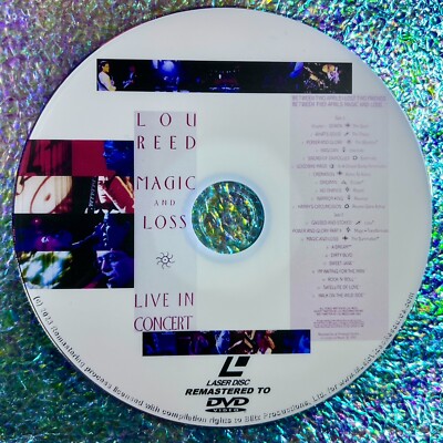 LOU REED MAGIC AND LOSS LIVE IN CONCERT DVD '92 Remastered from LaserDisc to DVD