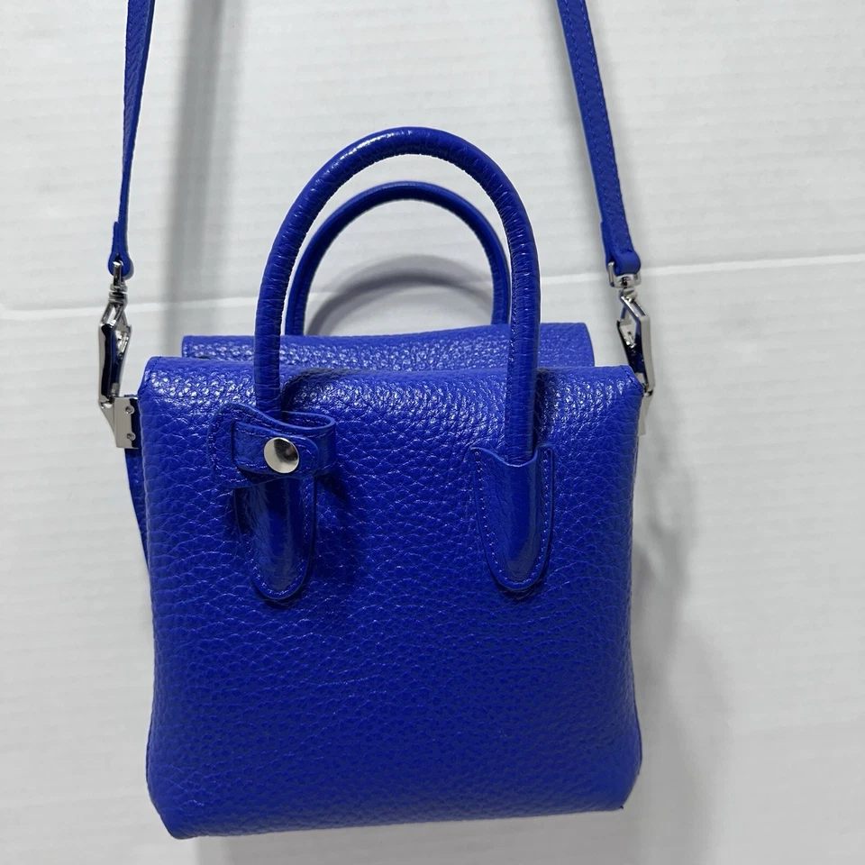 Bolso Bandolera Ermanno Scervino Mini Maggie Colección En Azul Foto 2 de 4