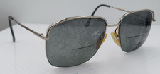 Vintage Charmant 4305 Silver Oval Half-Rim Metal Sunglasses Japan FRAMES ONLY