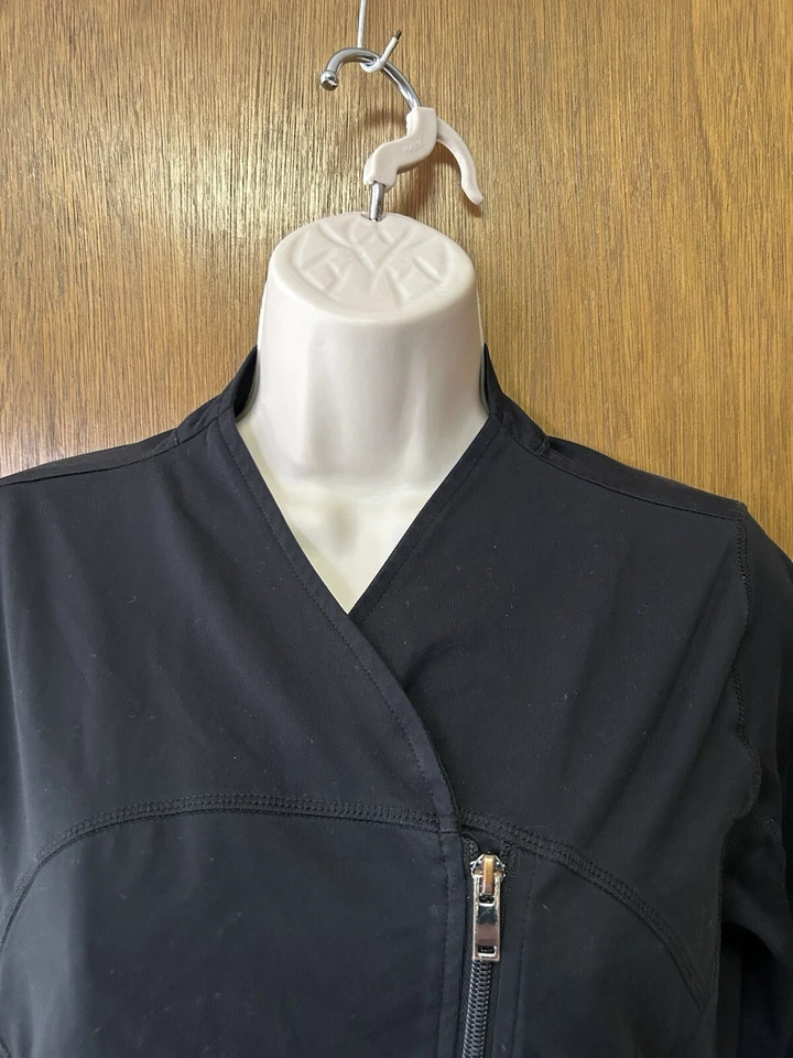 CHAQUETA EXFOLIANTE Grey's Anatomy Talla S Impact cremallera asimétrica completa NEGRA A25 Foto 2 de 4