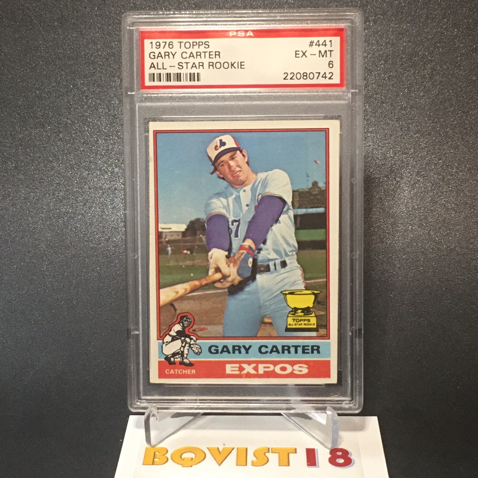 1976 TOPPS #441 GARY CARTER PSA 6