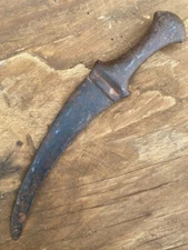 1800 Old Ancient Iron Blade Hand Forged Parrot Dagger Katar Dagger Knife Jambia