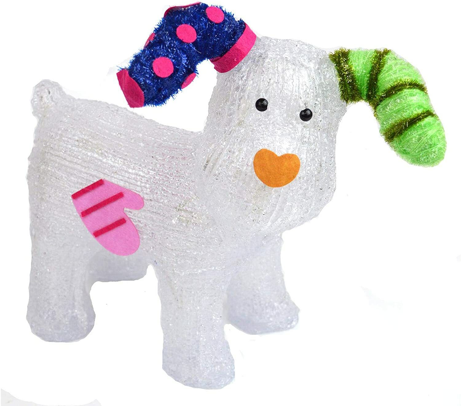 Snowtime The Snowman Acrylic 31cm Snowdog Figure White 5029936707246
