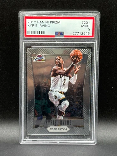 2012 PANINI PRIZM #201 KYRIE IRVING RC CAVALIERS PSA 9