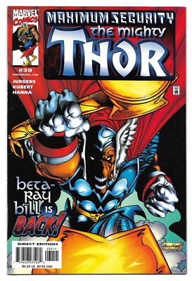 Thor #30 (Vol 2) : NM : ''Winter's Edge'' : Maximum Security : Beta Ray Bill