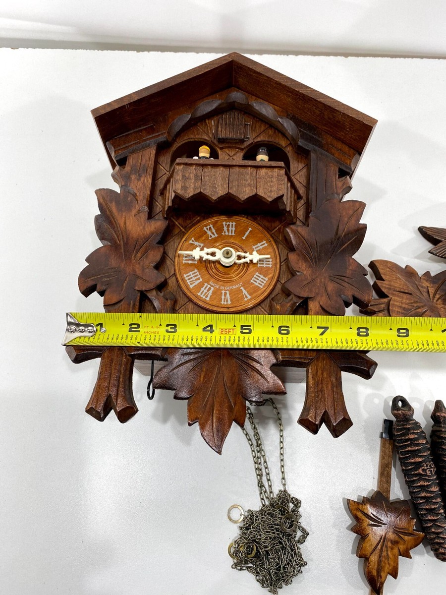 VTG Romance Der Frohliche Wanderer Edelweiss Cuckoo Clock Germany