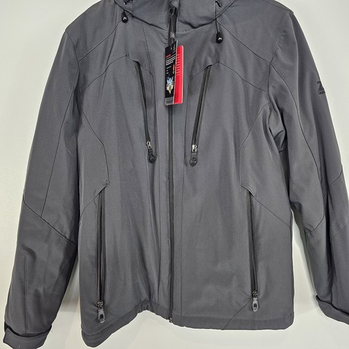 Zeroxposur Mens Thermx Heavyweight Stretch Systems Jacket Medium Slate Gray Ski - Picture 5 of 15