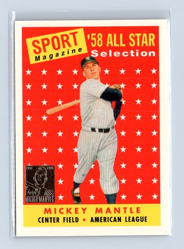 1997 Topps #25 Mickey Mantle Commemorative Reprints New York Yankees
