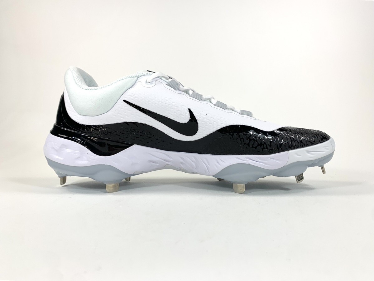 Nike Alpha Huarache Elite 4 Black White Baseball Cleats