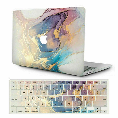 Flag Marble Macbook Protect Case For Mac Pro Air Retina 11" 12" 13" 15" 16 A2485 - Afbeelding 5 van 31