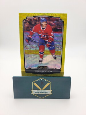 Mike Hoffman 2022-23 OPC Platinum Neon Yellow Surge Variant Card