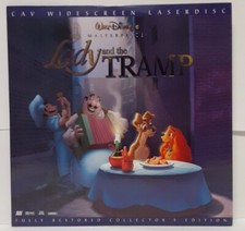 Lady And The Tramp 1955 CAV Widescreen LASERDISC Cover VG /Disc VG Untested