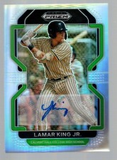 2022 Panini Prizm Draft Picks Autographs Prizms Silver #PDP120 Lamar King Jr.
