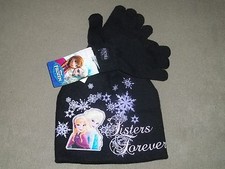 NEW Disney's FROZEN  Elsa  Ana Girls 2 PC Cold Weather Set Knit Hat  Gloves