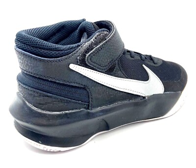 Nike Team Hustle 10 Flyease Jungen Schuhe Turnschuhe UK Größe 4-5,5 schwarz DD7303 004