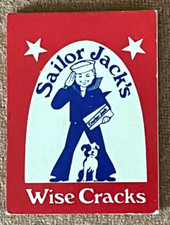 Vintage Cracker Jack Premium Prize Card Toy SAILOR JACKS WISE CRACKS Riddle Book