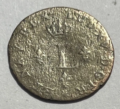 FRENCH COLONIES - 1/2 Sou Marque - 1740D - (LYON) - B-508 - RARE!