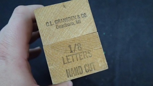 C.L Gransden Steel Stamp Set 1/8" Letters A-Z Hand Cut 27 Piece Dearborn MI - Picture 5 of 5