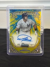 2024 Bowman Sterling Extravaganza Jasson Dominguez On Card Auto 2/3 RC Yankees
