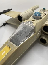 Vintage Star Wars Kenner Battle Damaged  X Wing Canopy Glass Repro Part Cracked