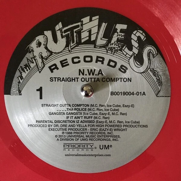 NWA LP Straight Outta Compton RED VINYL Limited Edition Remastered N.W.A. SEALE - Image 4 of 4