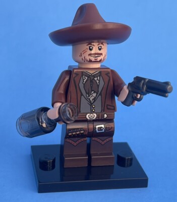 Lego Cowboy Light FLESH CHARRO western bandit w brick warriors sombrero & Guns