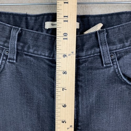 Jeans John Varvatos EE. UU. 30 *29x29 Negro Botón Recto Mosca Ajuste Auténtico - Imagen 4 de 11