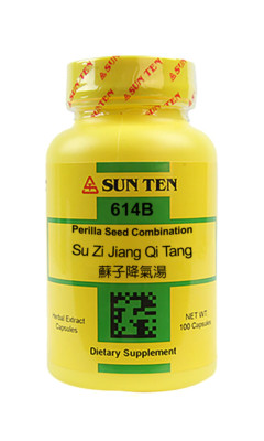 Sun Ten - Perilla Seed Combination Capsules / Su Zi Jiang Qi Tang / 蘇子降氣湯, 614B