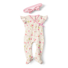 AMERICAN GIRL BITTY BABY BEAUTIFUL BLOOMS PAJAMAS OUTFIT NIB NEW NO DOLL 