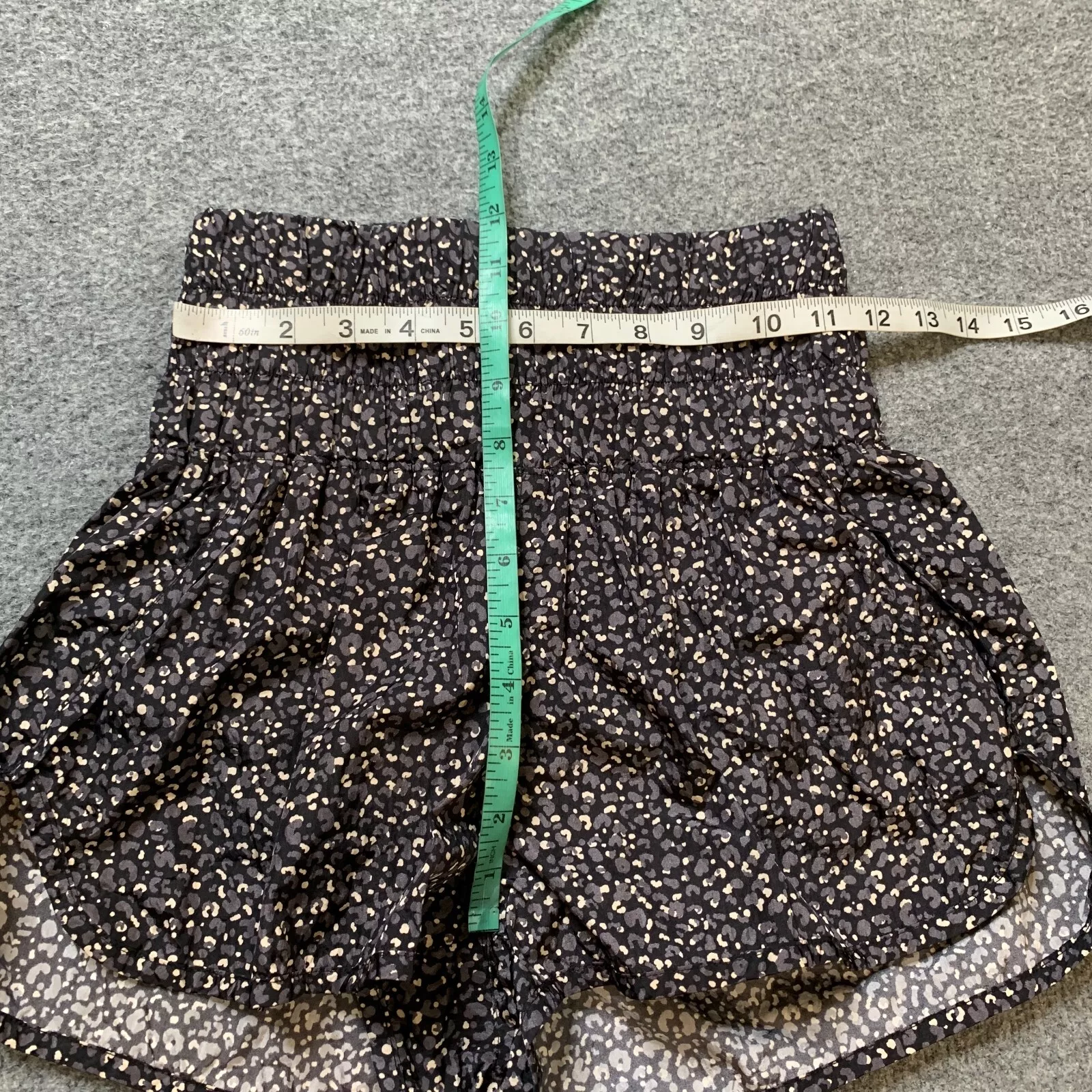 free-people-movement smocked waist floral shorts