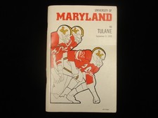 September 9, 1978 University of Maryland vs. Tulane Football Program