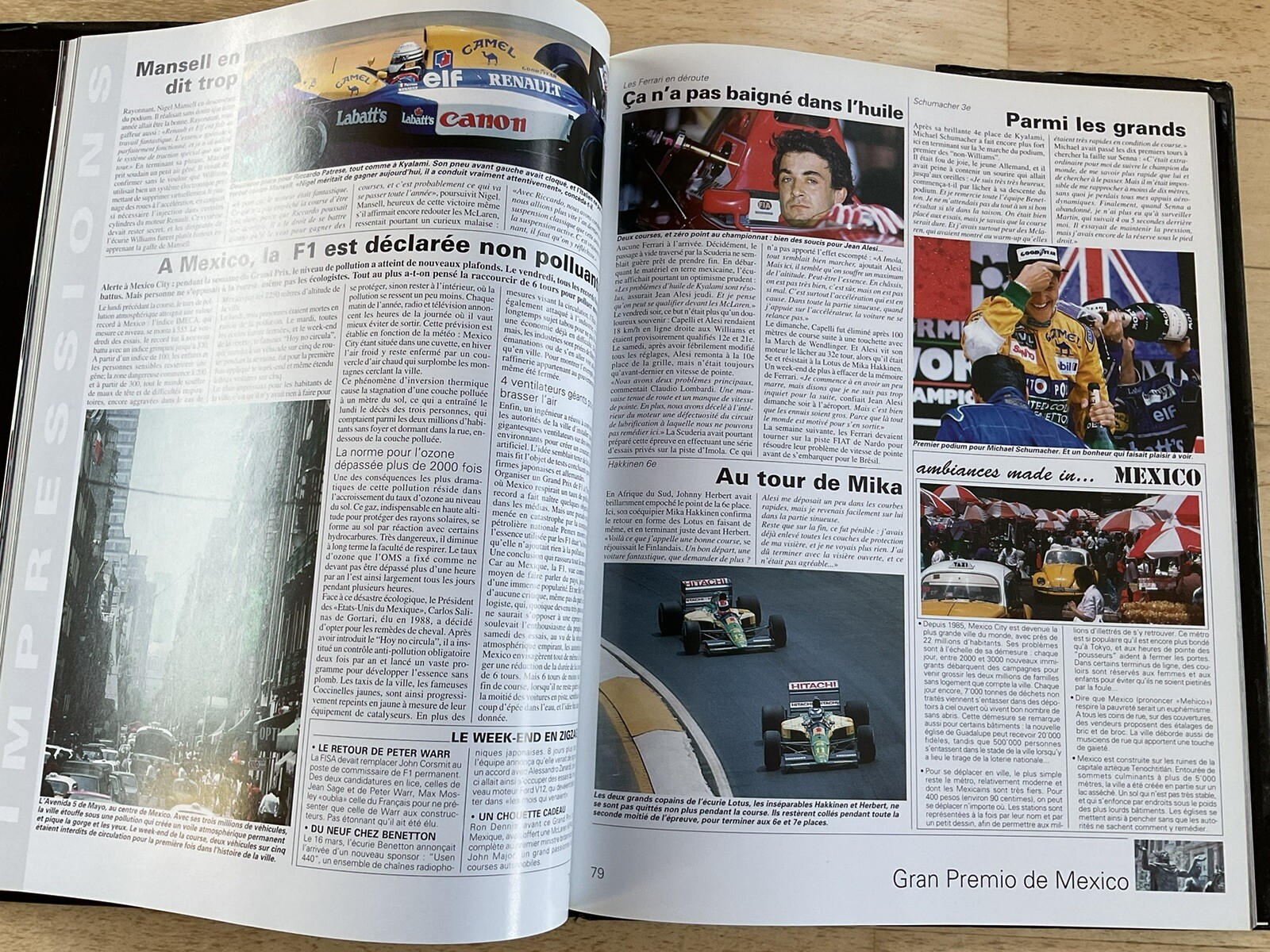 Livre Formule 1 – L'année 1999 – Français, Très Bon état, Couverture Rigide