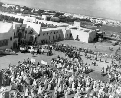 Return Of Exile: The Sultan Back In Morocco 1955 Old Photo 18