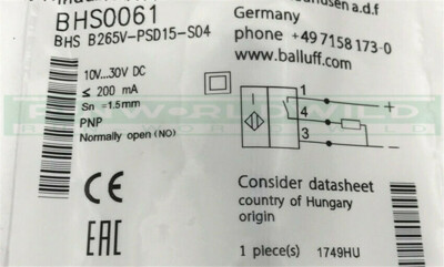 1Pcs New For Balluff Sensor BHS0061 BHS B265V-PSD15-S04 Free delivery