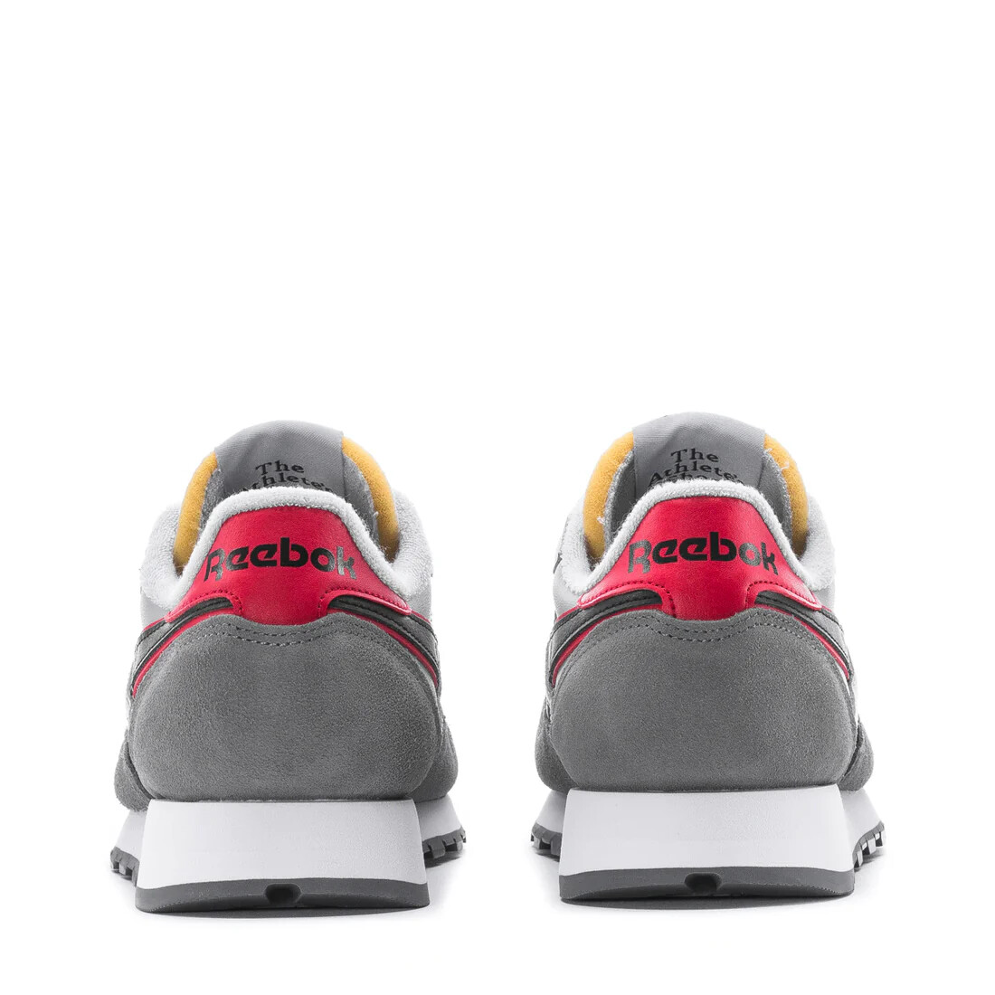 Mens REEBOK CLASSIC LEATHER Grey/Red/Black | eBay