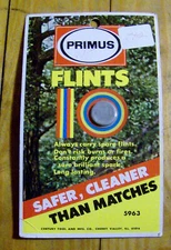 RARE vintage 1960s SEALED UNUSED lighter flint PRIMUS FLINTS fire starter match