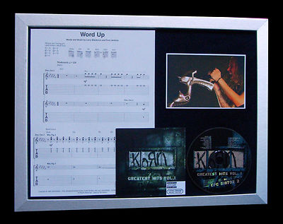 KORN Word Up GALLERY QUALITY CD Limited FRAMED DISPLAY+EXPRESS GLOBAL SHIPPING