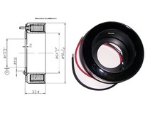 Ac Clutch Coil Electromagnet Fits Sanden Sd7h15 Compressor Read Details