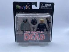 Minimates Walking Dead Series 4 Hooded Michonne And Gabe Figure Set Toy