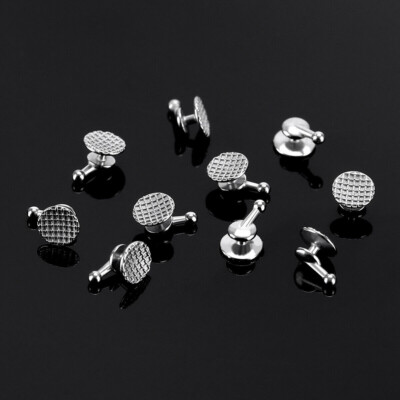 10 Pcs Dental Orthodontic MIM Bondable Lingual Buttons with Hook Round Base