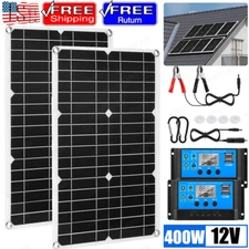 400W Solar Panel Kit 18V Battery Charger+Controller lot For Car RV Caravan Boat