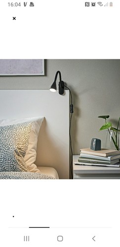 IKEA NAVLINGEN Morsetto LED Faretto Nero Lampada Morsetto Clip Regolabile Luce da Tavolo - Foto 3 di 5